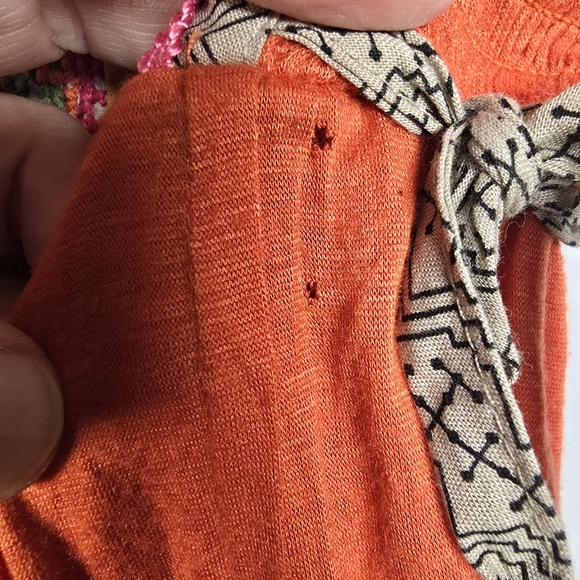 Free People Women's Adjustable Strap Ruffle Bottom Smocked Back Mini Dress SizeM - Picture 6 of 13